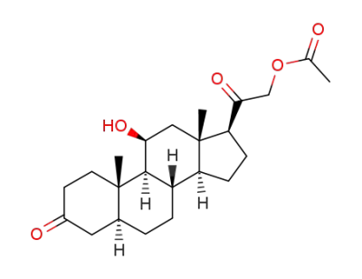 2-((5S,8S,9S,10S,11S,13S,14S,17S)-11-hydroxy-10,13-dimethyl-3-oxo-hexadecahydro-1H-cyclopenta[a]phenanthren-17-yl)-2-oxoethyl acetate