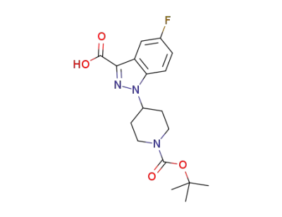 1-(1-(tert-butoxycarbonyl)piperidin-4-yl)-5-fluoro-1H-indazole-3-carboxylic acid