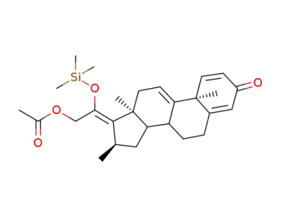 (Z)-2-((10S,13S,16R)-10,13,16-trimethyl-3-oxo-7,8,12,13,15,16-hexahydro-3H-cyclopenta[a]phenanthren-17(6H,10H,14H)-ylidene)-2-(trimethylsilyloxy)ethyl acetate