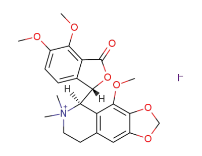 5-(4,5-dimethoxy-3-oxo-1,3-dihydroisobenzofuran-1-yl)-4-methoxy-6,6-dimethyl-5,6,7,8-tetrahydro[1,3]dioxolo[4,5-g]isoquinolin-6-ium iodide
